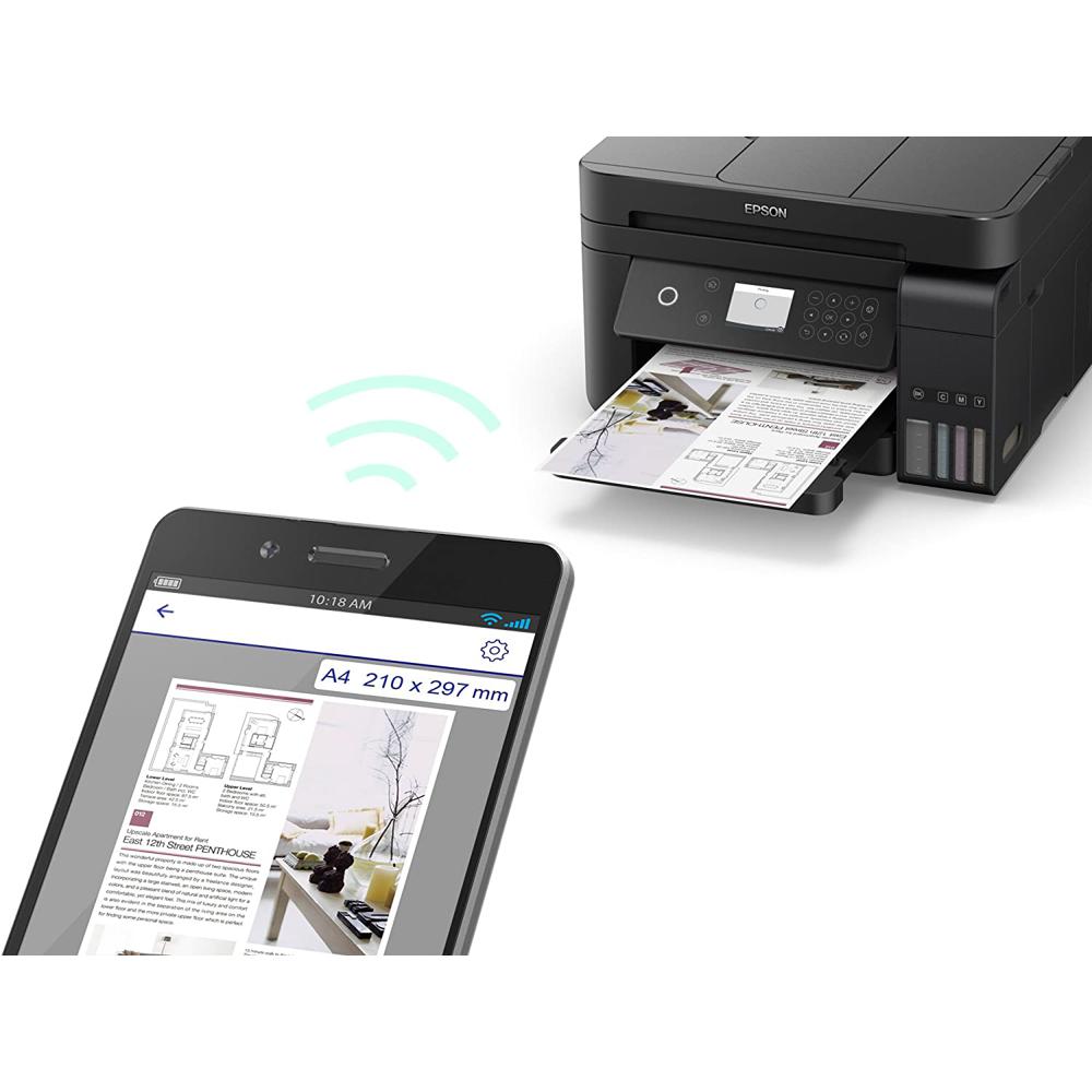 Epson Ecotank L6171 Impresora Multifuncional Copiadora Impresora Escáner Color Negro 3618